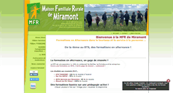 Desktop Screenshot of mfr-miramont.org